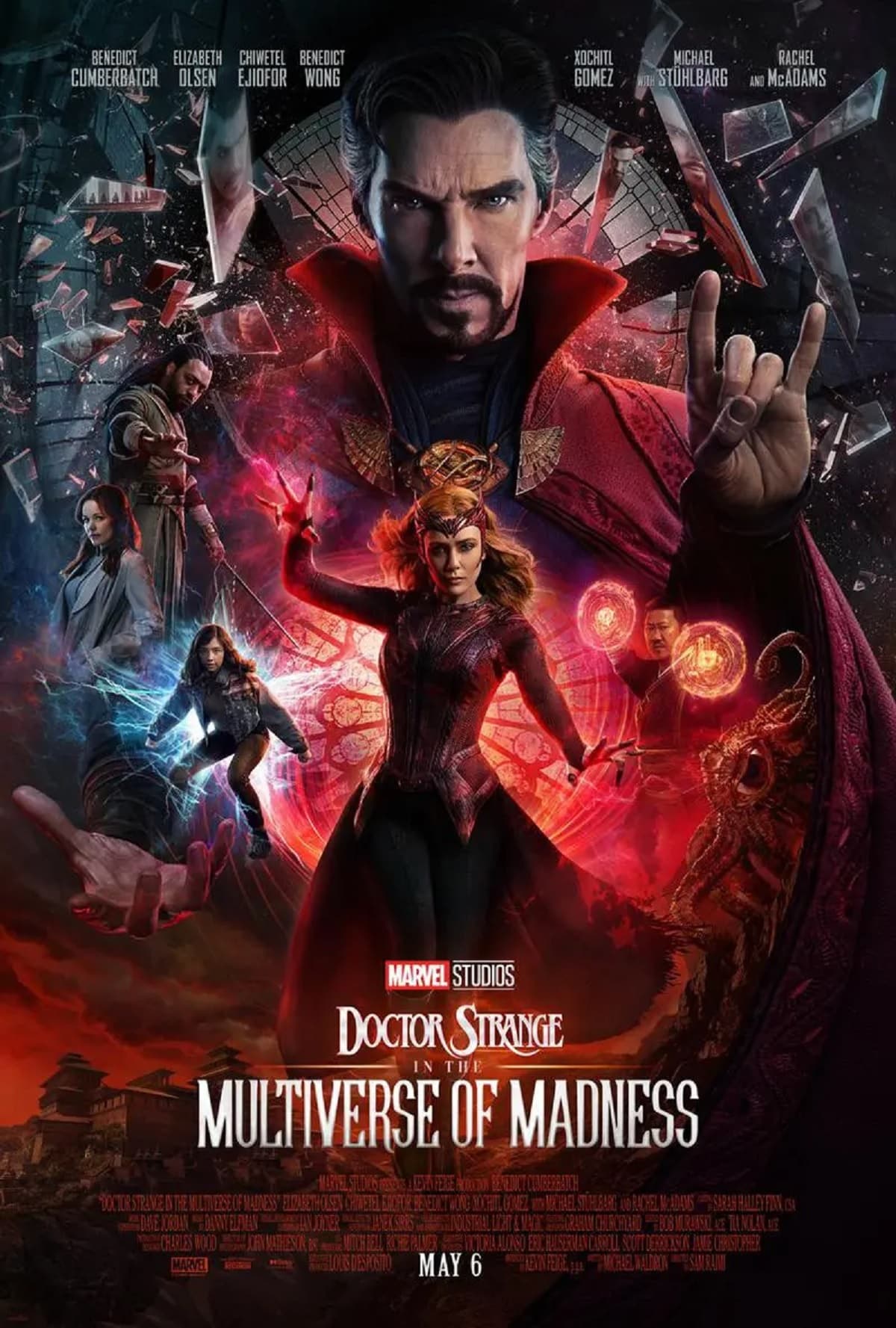 póster de doctor strange en el multiverso de la locura