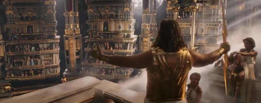 zeus en el tráiler de thor: love and thunder
