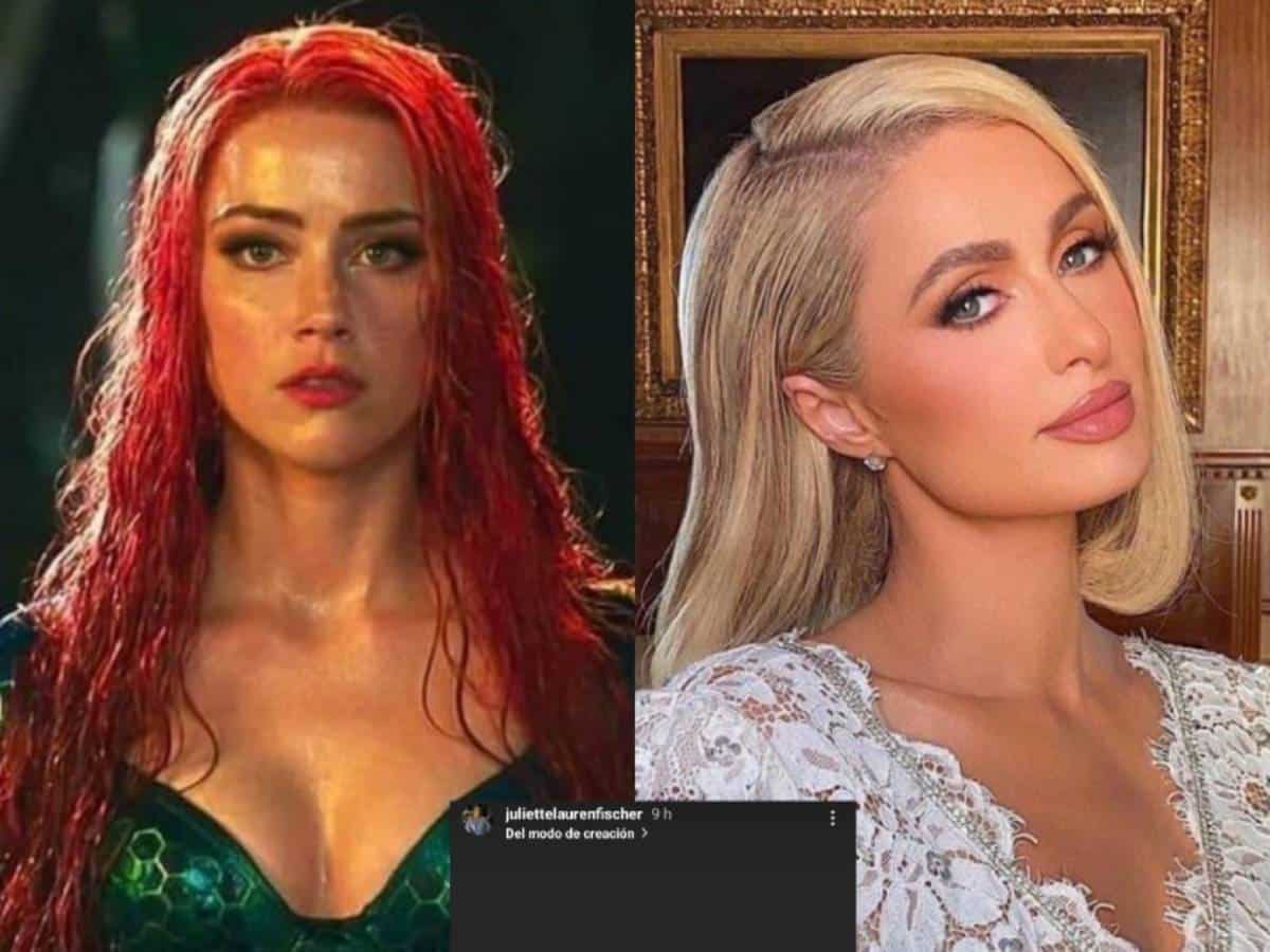 amber heard será sustituida por paris hilton en aquaman 2