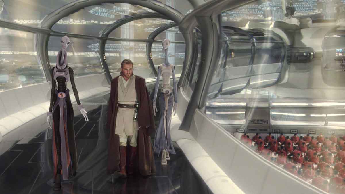 obi-wan en el ataque de los clones