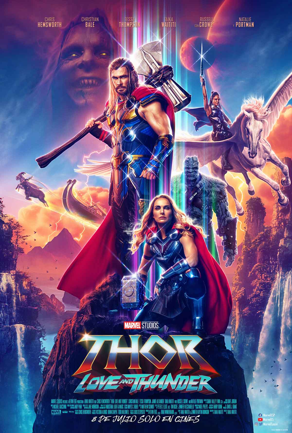 póster de thor: love and thunder - marvel