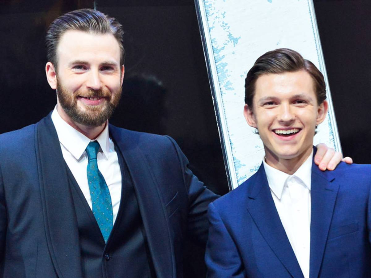 chris evans y tom holland