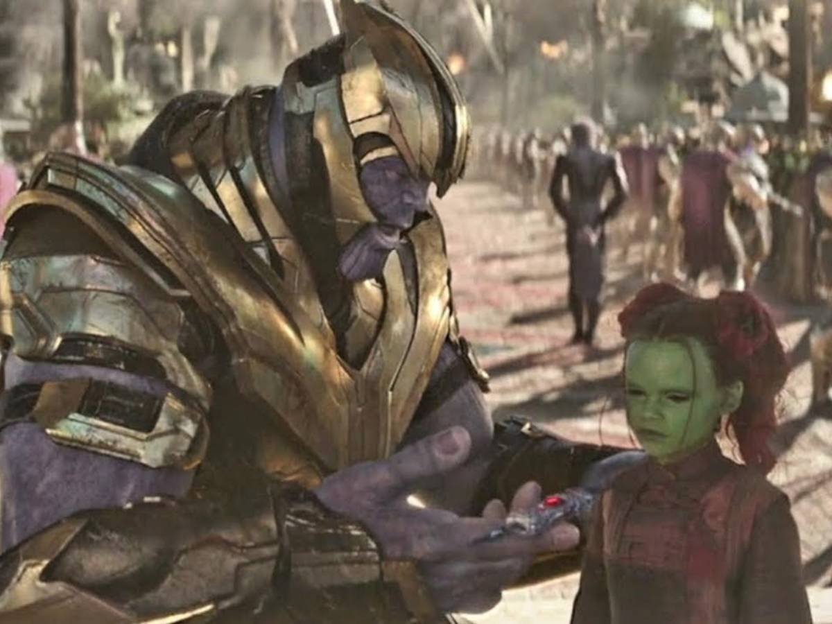 thanos como padre de gamora