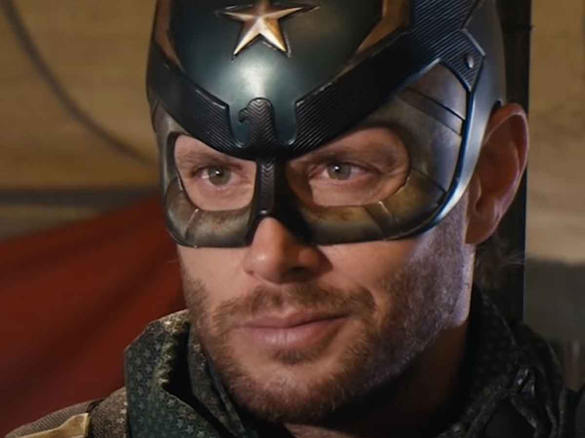 jensen ackles como soldier boy en la serie the boys - capitán américa