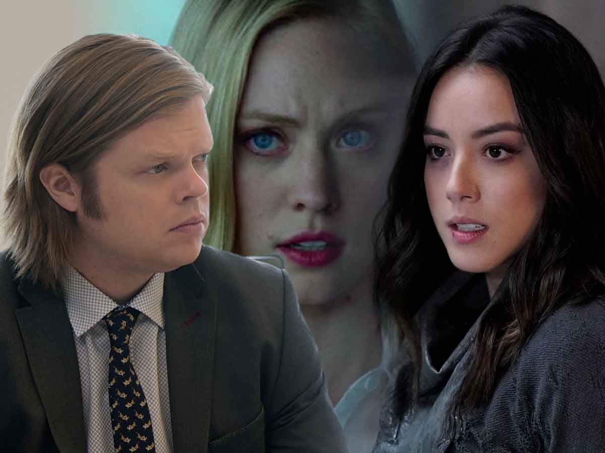 elden henson (foggy nelson), deborah ann woll (karen page) y chloe bennet (quake) en marvel