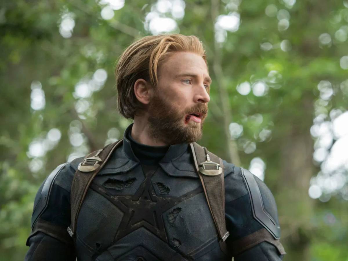 chris evans como capitán américa en vengadores: infinity war (marvel studios)