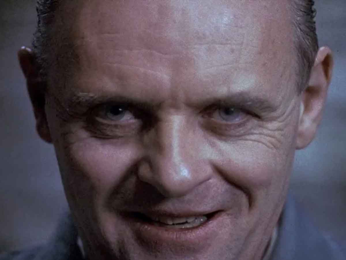 dr. hannibal lecter (anthony hopkins) en el silencio de los corderos (1991).