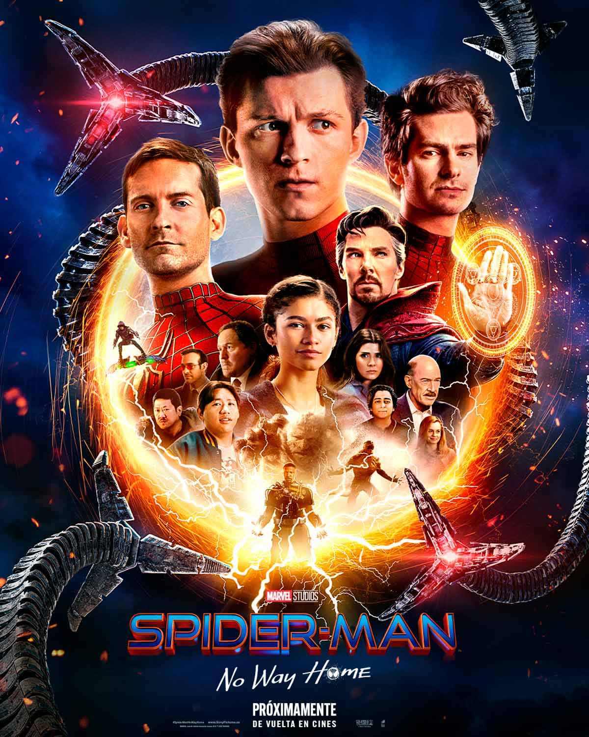 espectacular póster del reestreno de spider-man: no way home