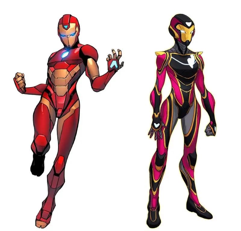el traje de ironheart en los cómics