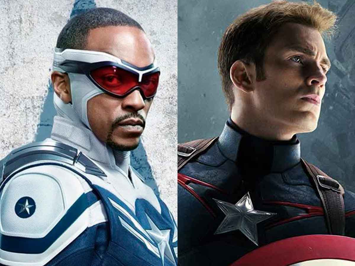 anthony mackie y chris evans como capitán américa de marvel studios