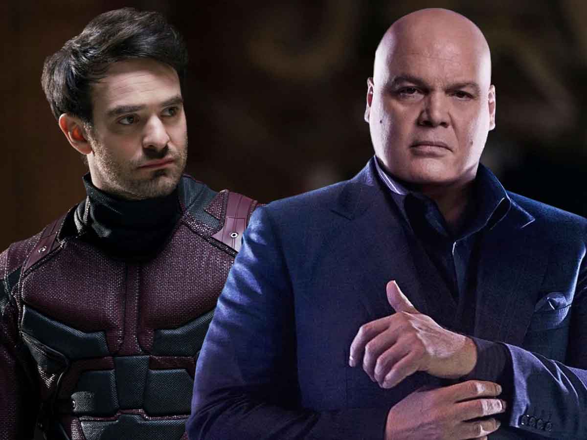 charlie cox y vincent d'onofrio como daredevil y kingpin