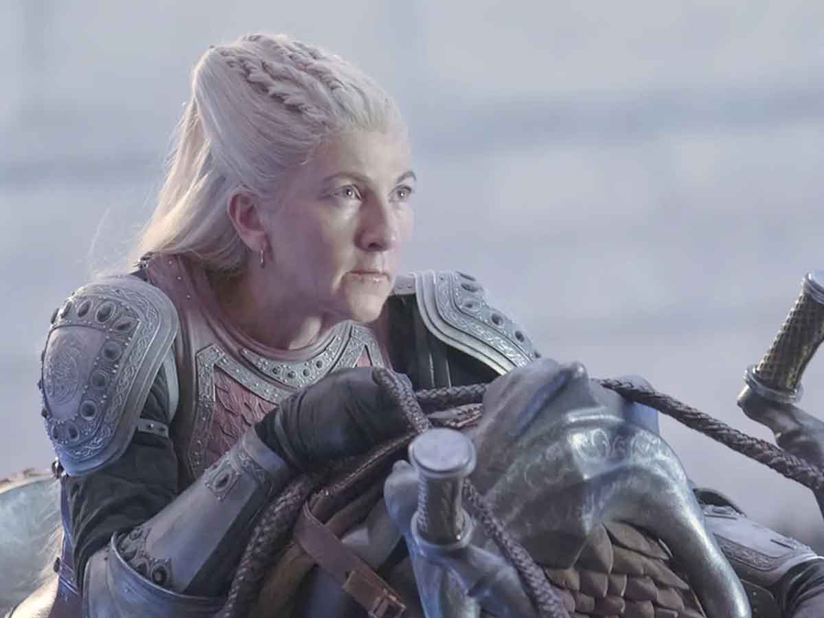 rhaenys targaryen (eve best) de la casa del dragón
