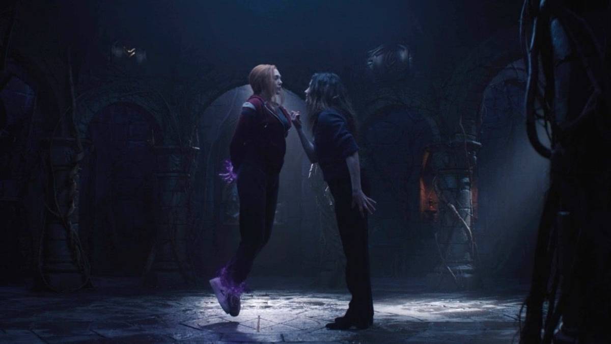 agatha harkness vs wanda maximoff en wandavision (marvel studios)