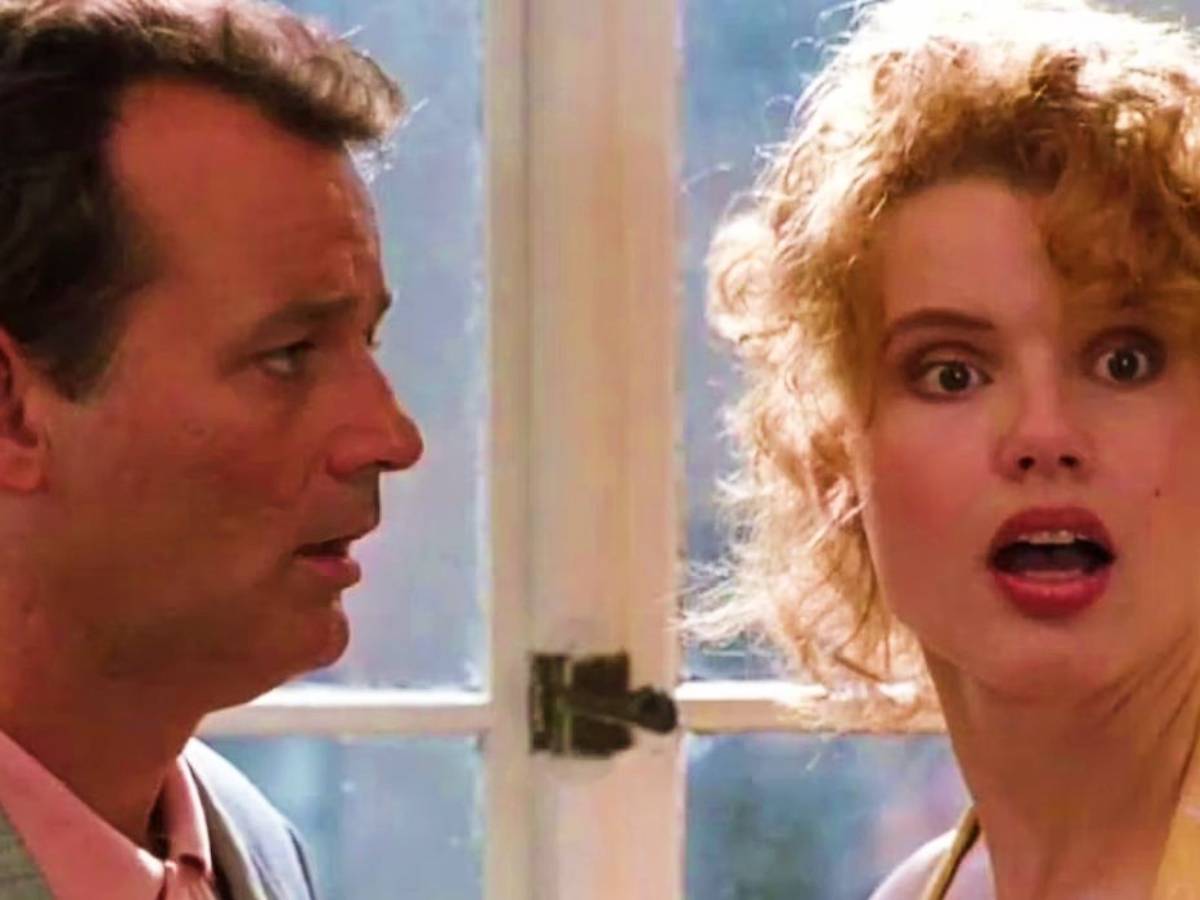 bill murray aterrorizó a geena davis en con la poli en los talones