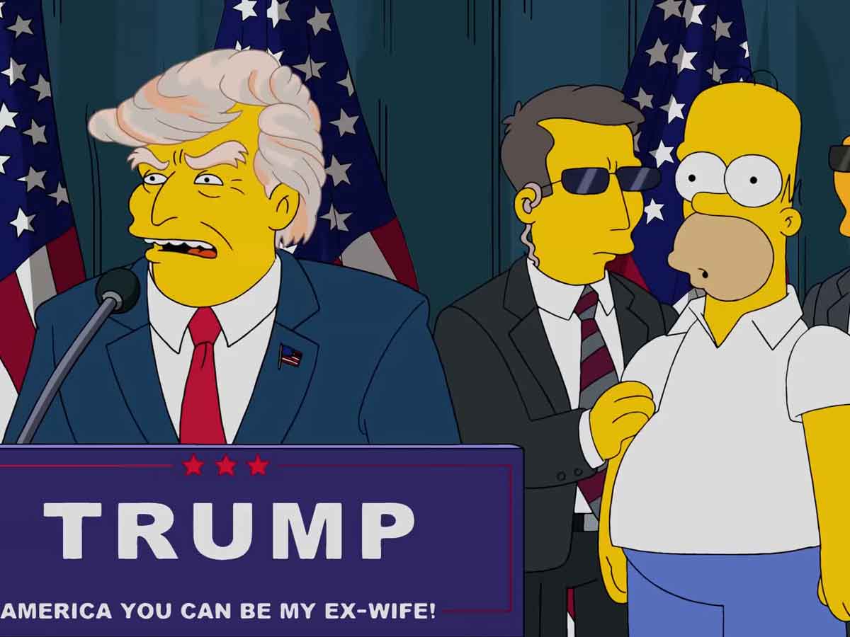 donald trump en los simpson