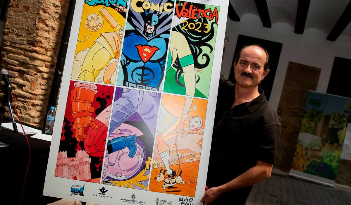 presentación cartel salón-del cómic de valència 2023