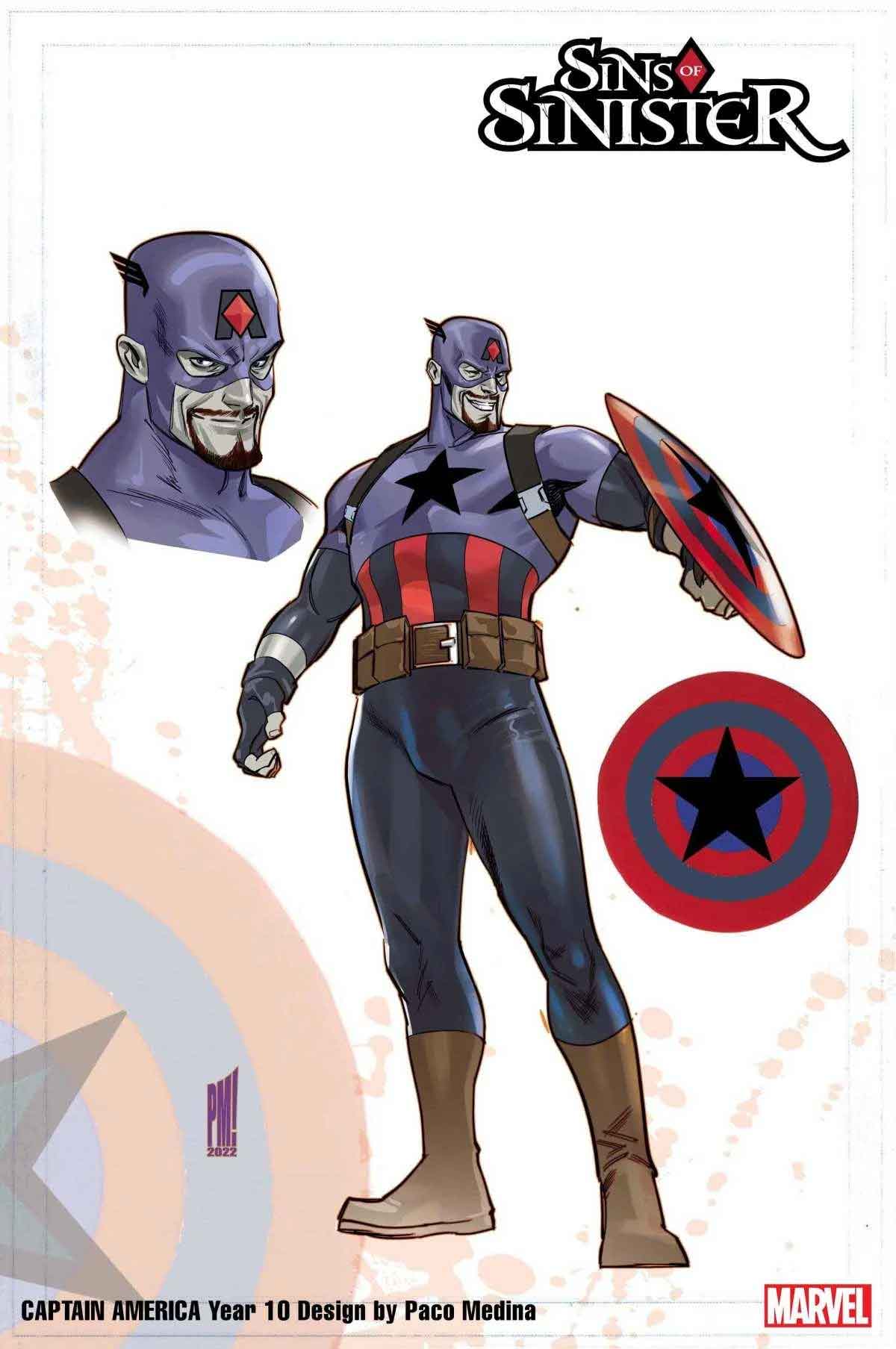 capitán américa siniestro de marvel