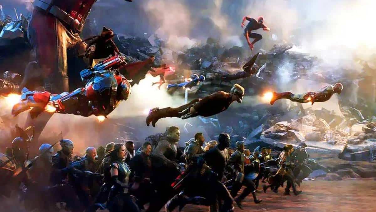 la escena de los portales en vengadores: endgame