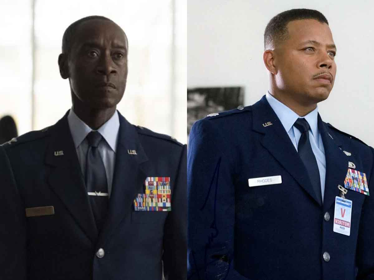 don cheadle y terrence howard en marvel (iron man 2)