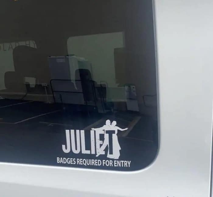 el nombre de "juliet" en el set de joker 2