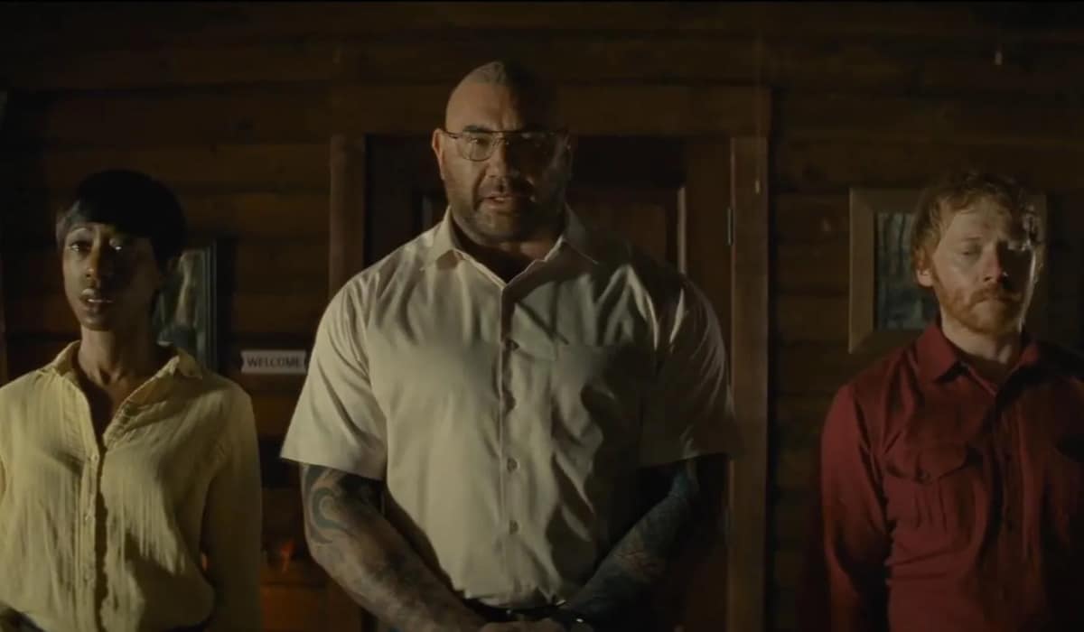 llaman a la puerta, con dave bautista