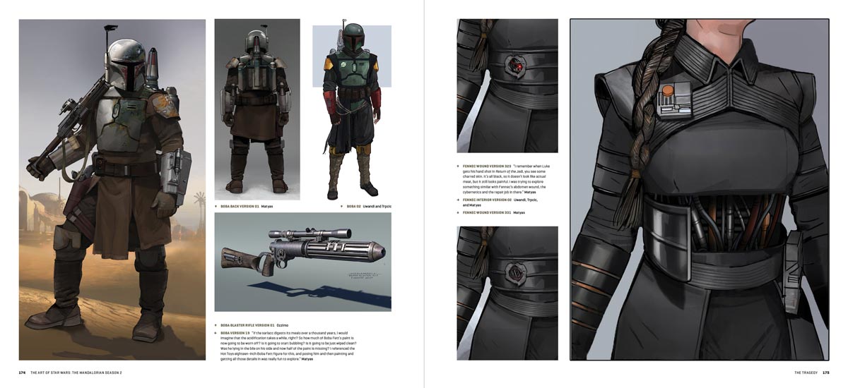 diseño de boba fett y fenec sand