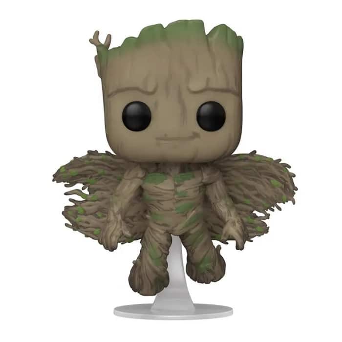 el funko de groot con alas