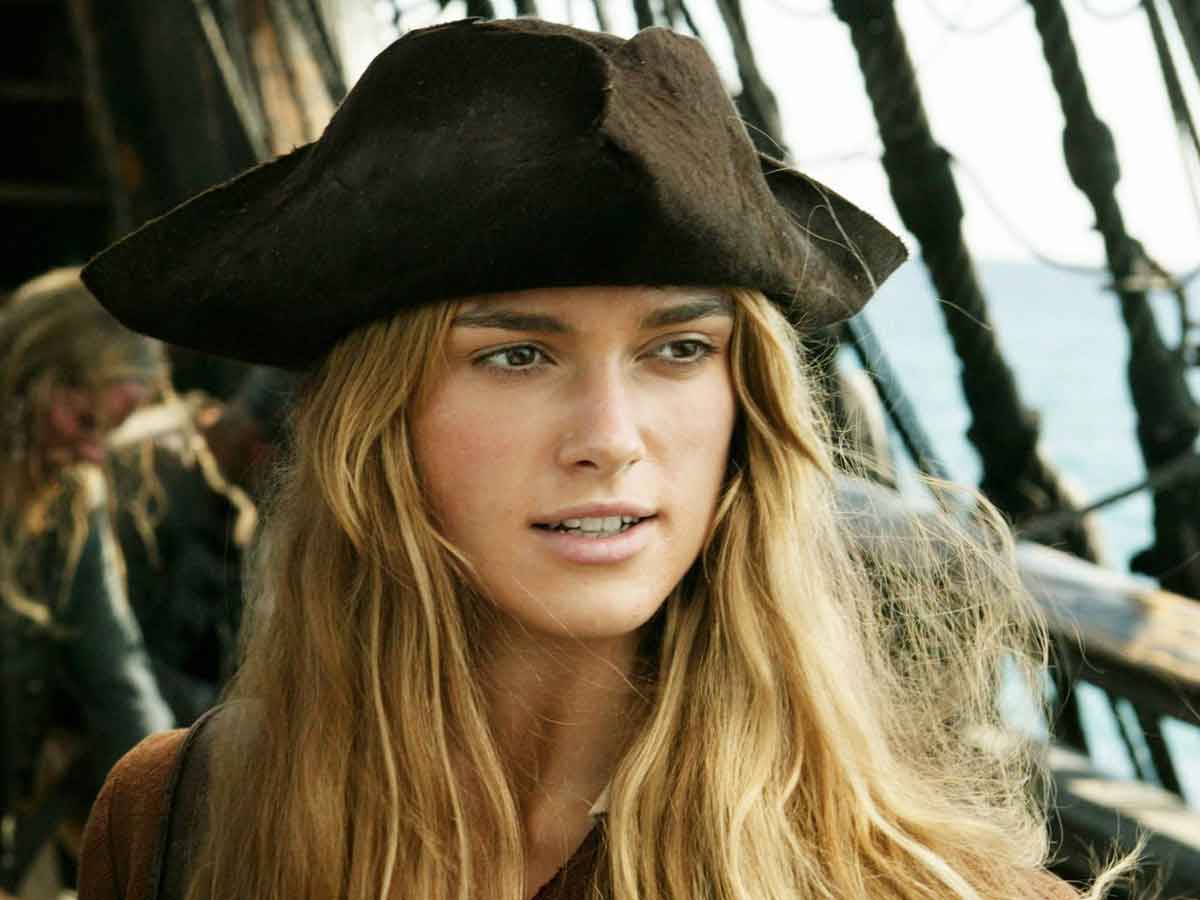 keira knightley como elizabeth swann en piratas del caribe