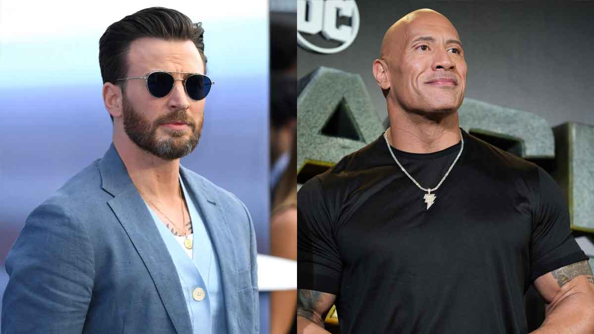 chris evans y dwayne johnson