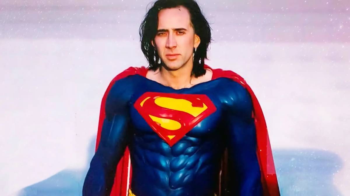 nicolas cage como superman en the flash