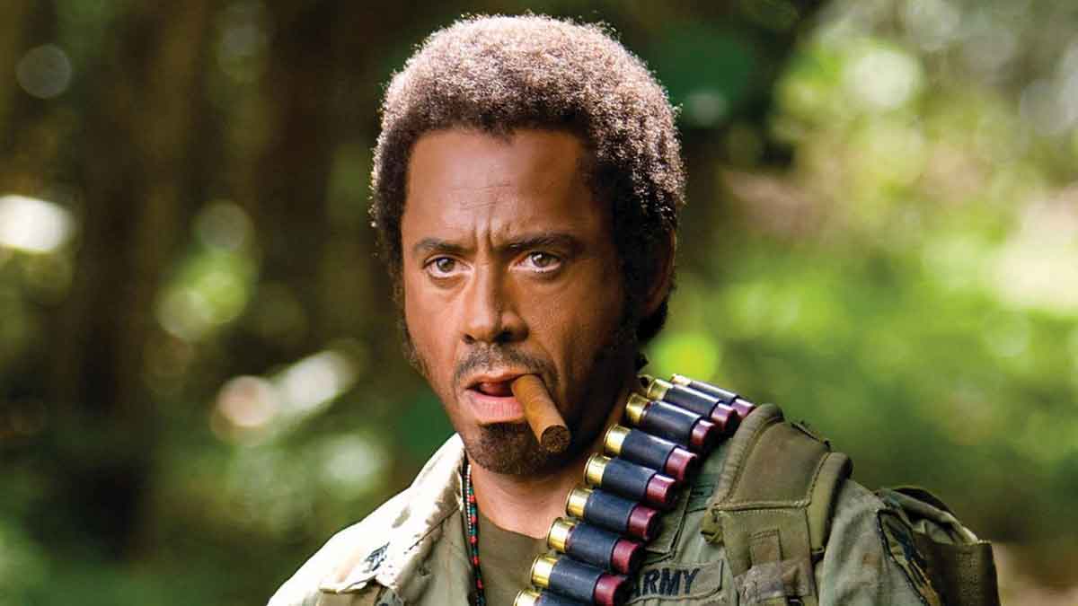 tropic thunder robert downey jr