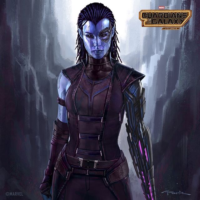 concept art guardianes de la galaxia vol 3 - nebula