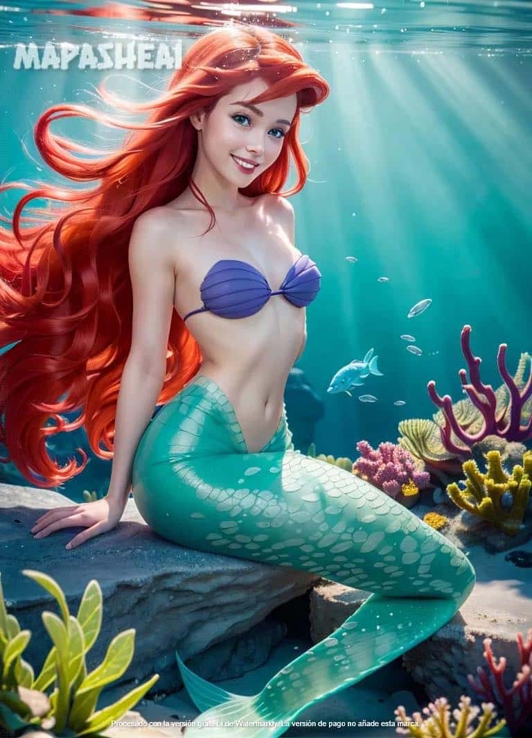ariel según la ia - la sirenita