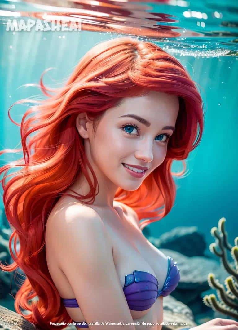 ariel según la ia - la sirenita