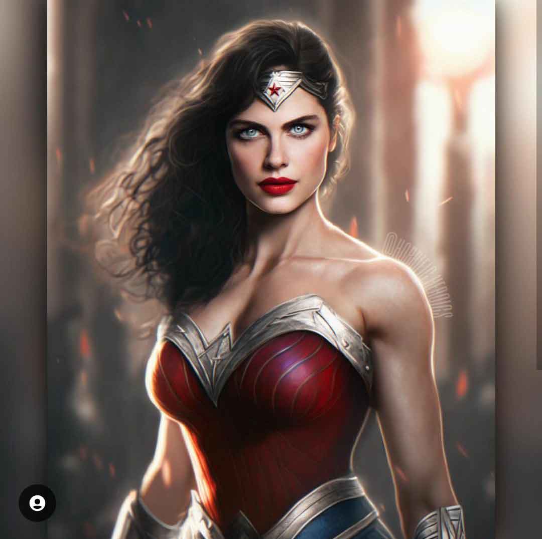 wonder woman como alexandra daddario