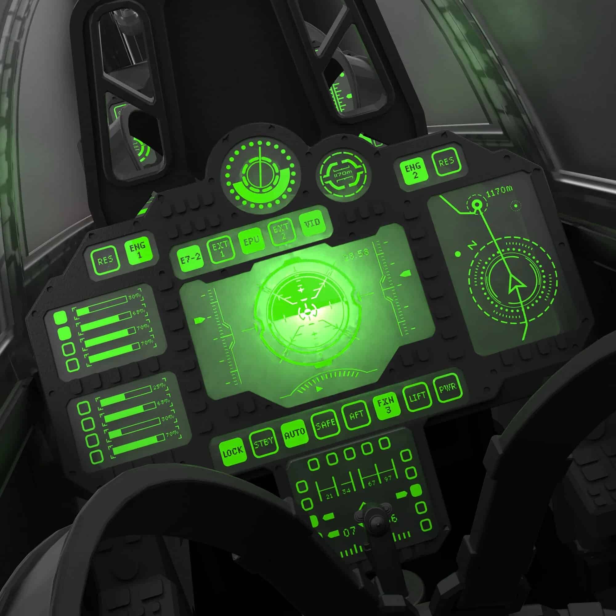 detalle g.i. joe classified series assault copter dragonfly (xh-1)