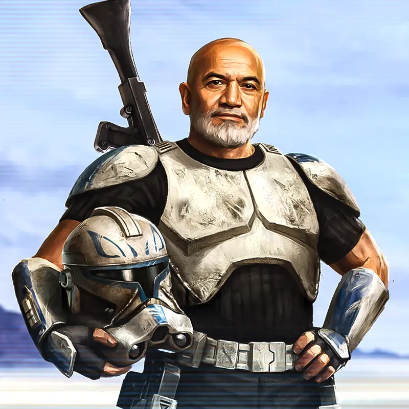 temuera morrison con capitán rex
