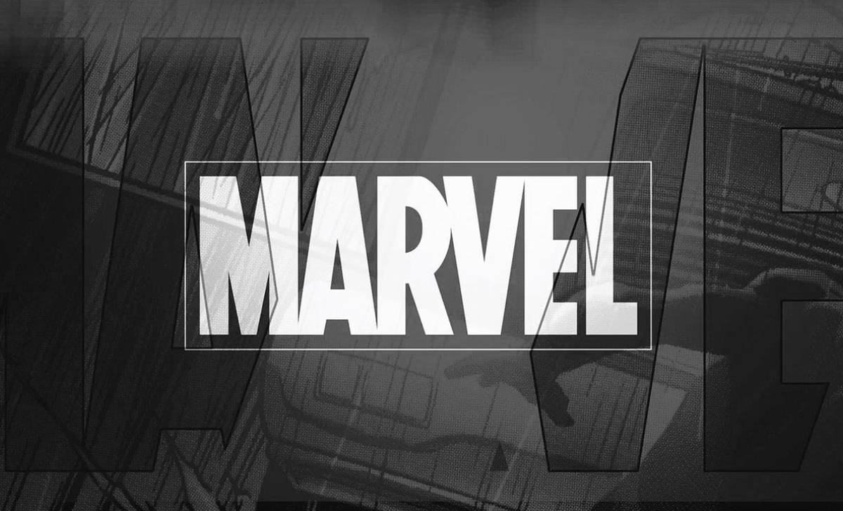 el logo negro de marvel