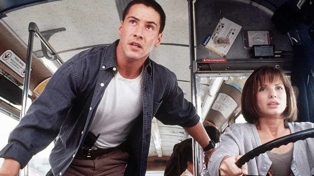 keanu reeves y sandra bullock en speed