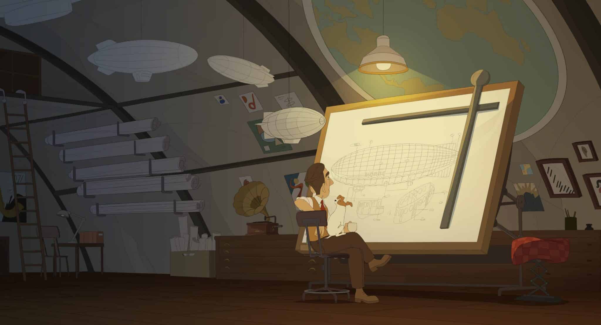 titina y el diseño del dirigible