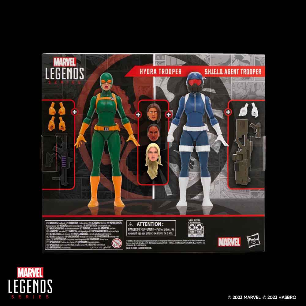 agente de shield e hydra en marvel legends