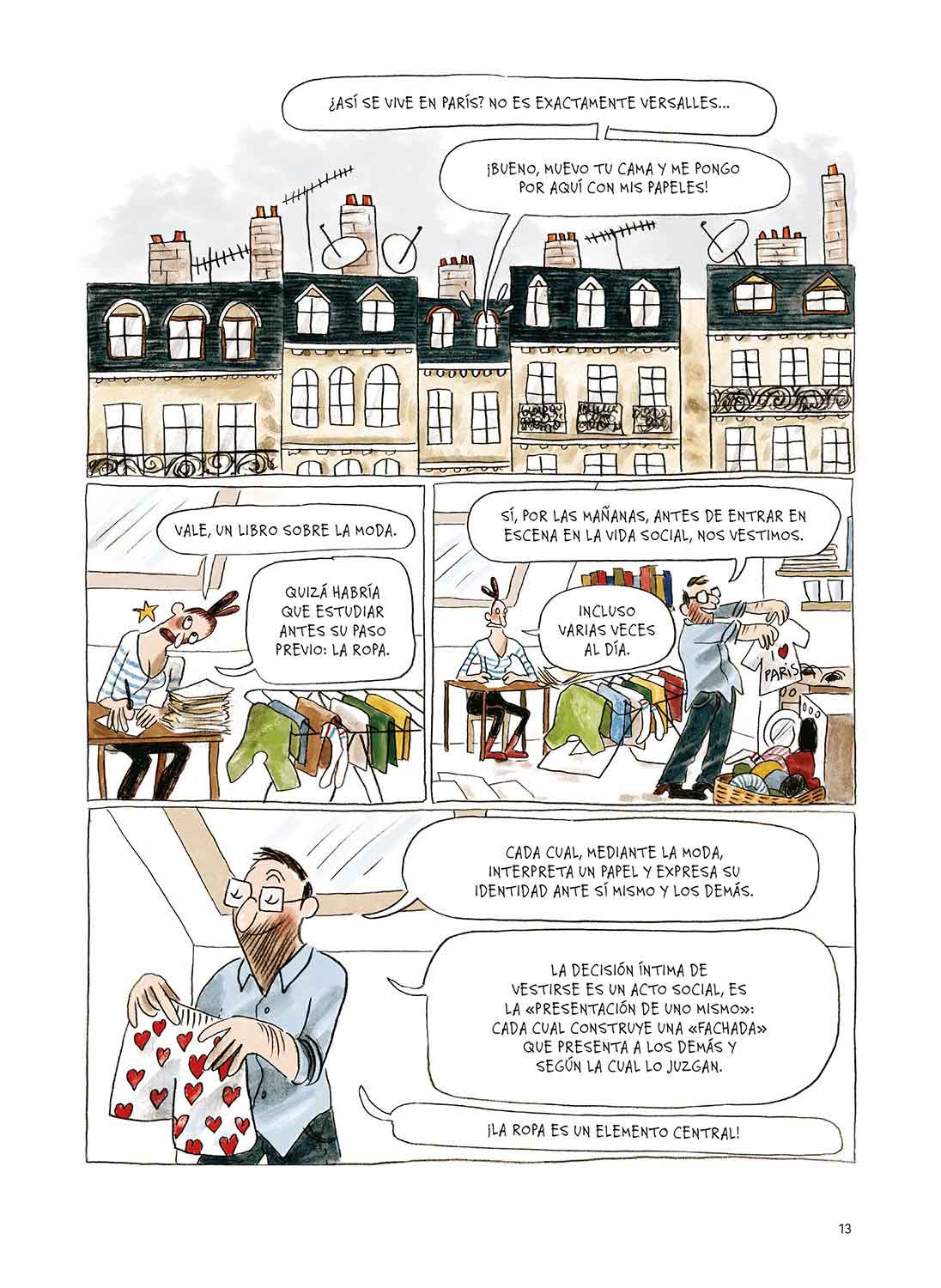 la moda al desnudo viñetas