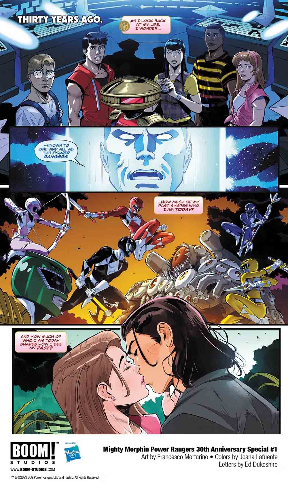 el 30º aniversario de power rangers llega al cómic