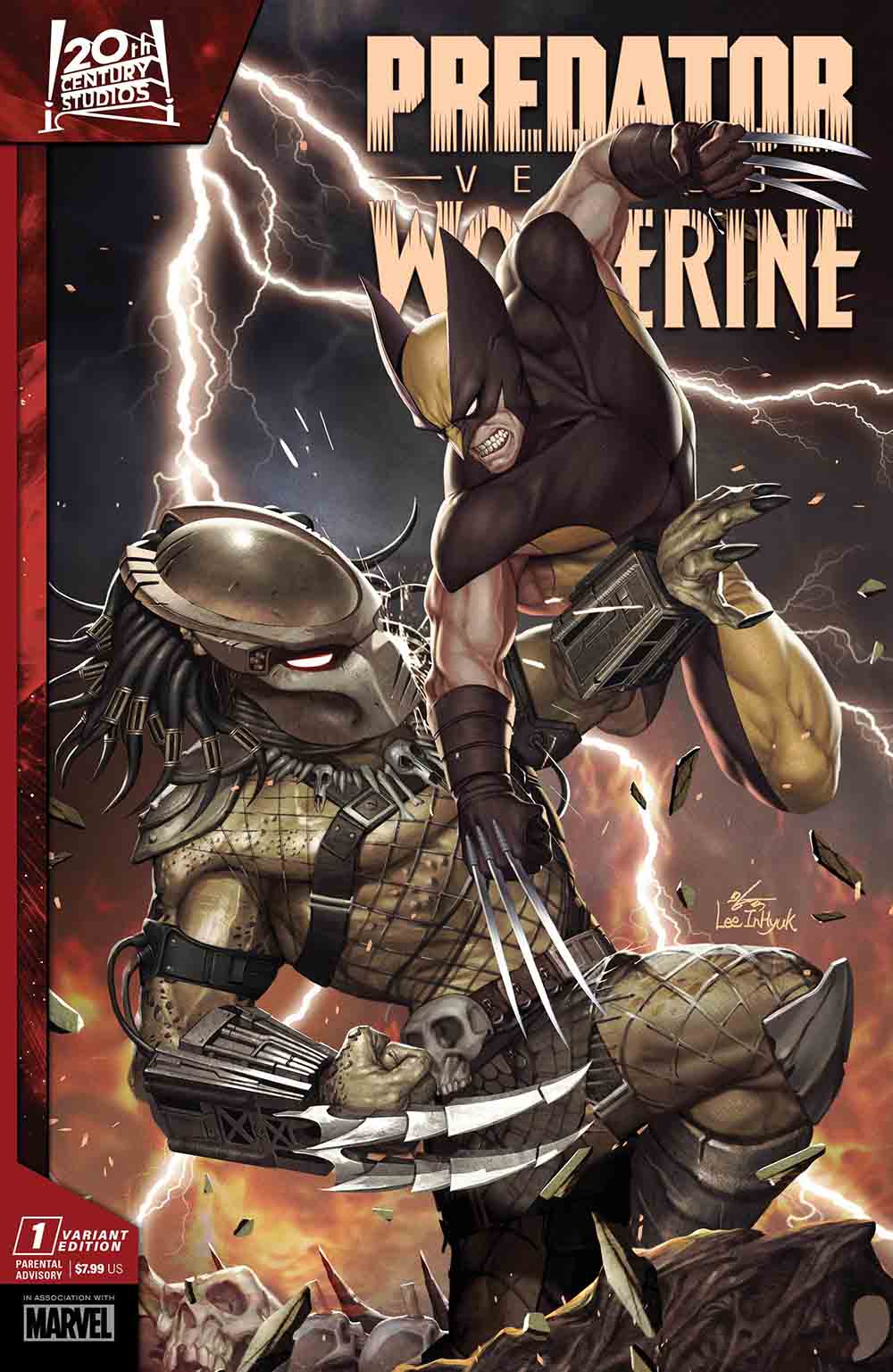 portadas de predator vs. wolverine