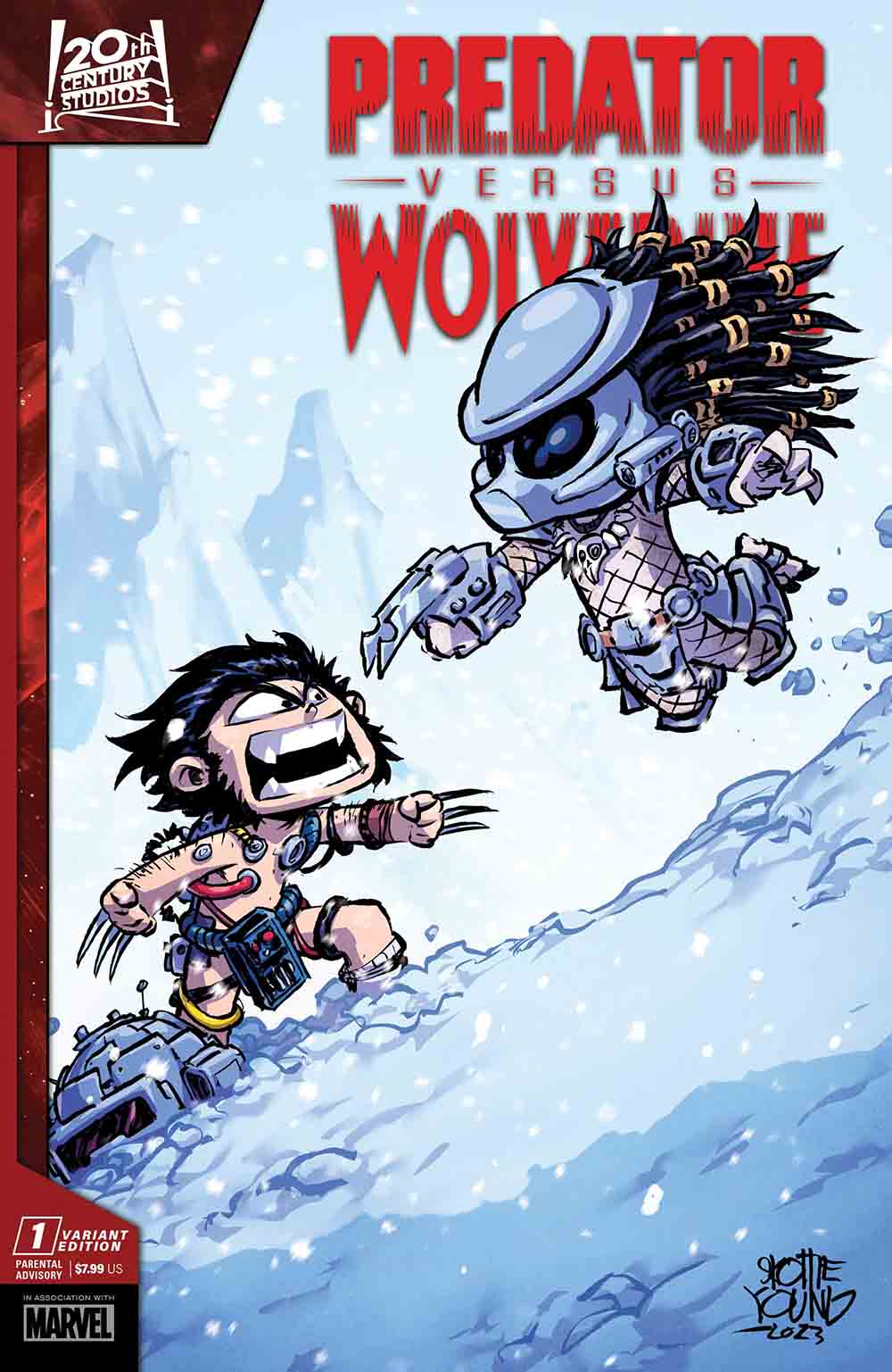 portadas de predator vs. wolverine