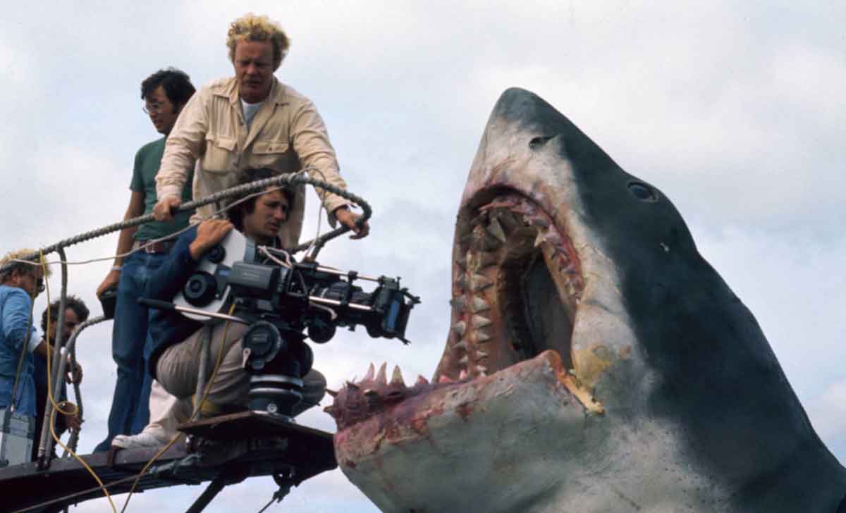 rodaje de tiburón (1975)