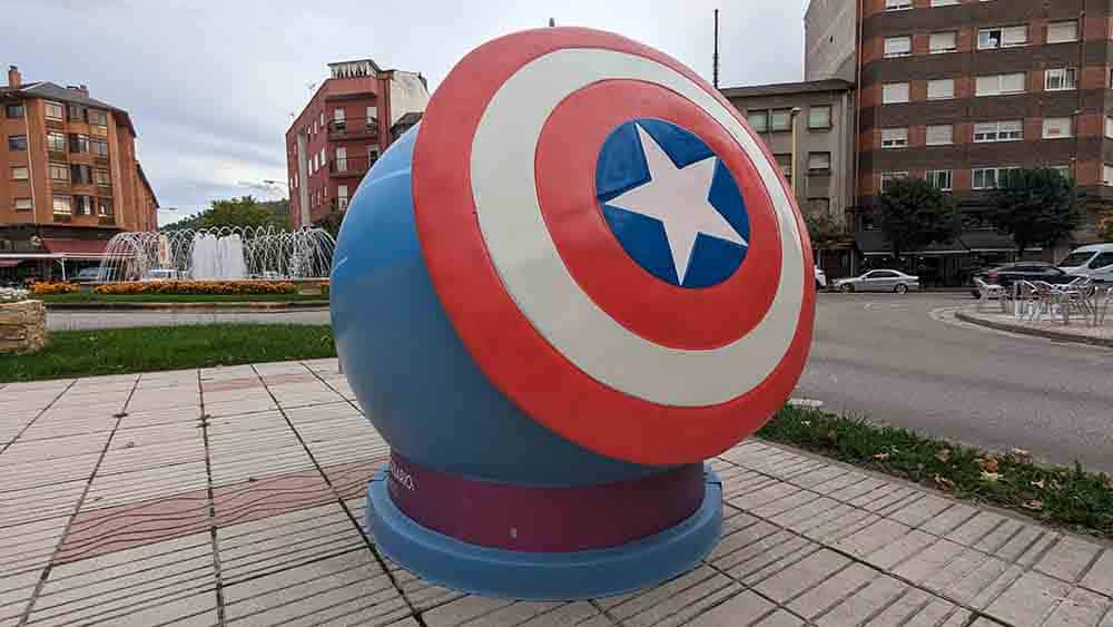 contenedor del capitán américa