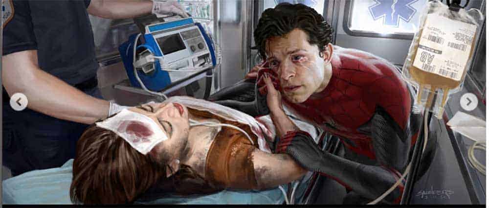 spiderman y tía may