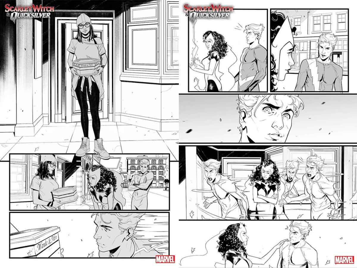 bruja escarlata y quicksilver