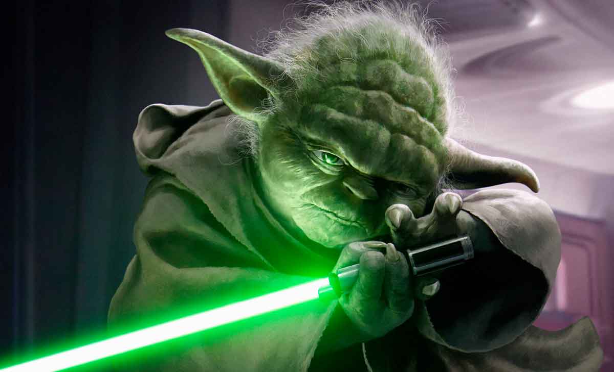 yoda sable de luz